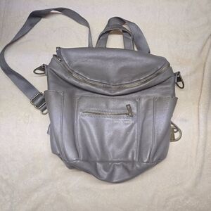 Fawn Design The Original  Backpack Messenger Diaper Bag Gray